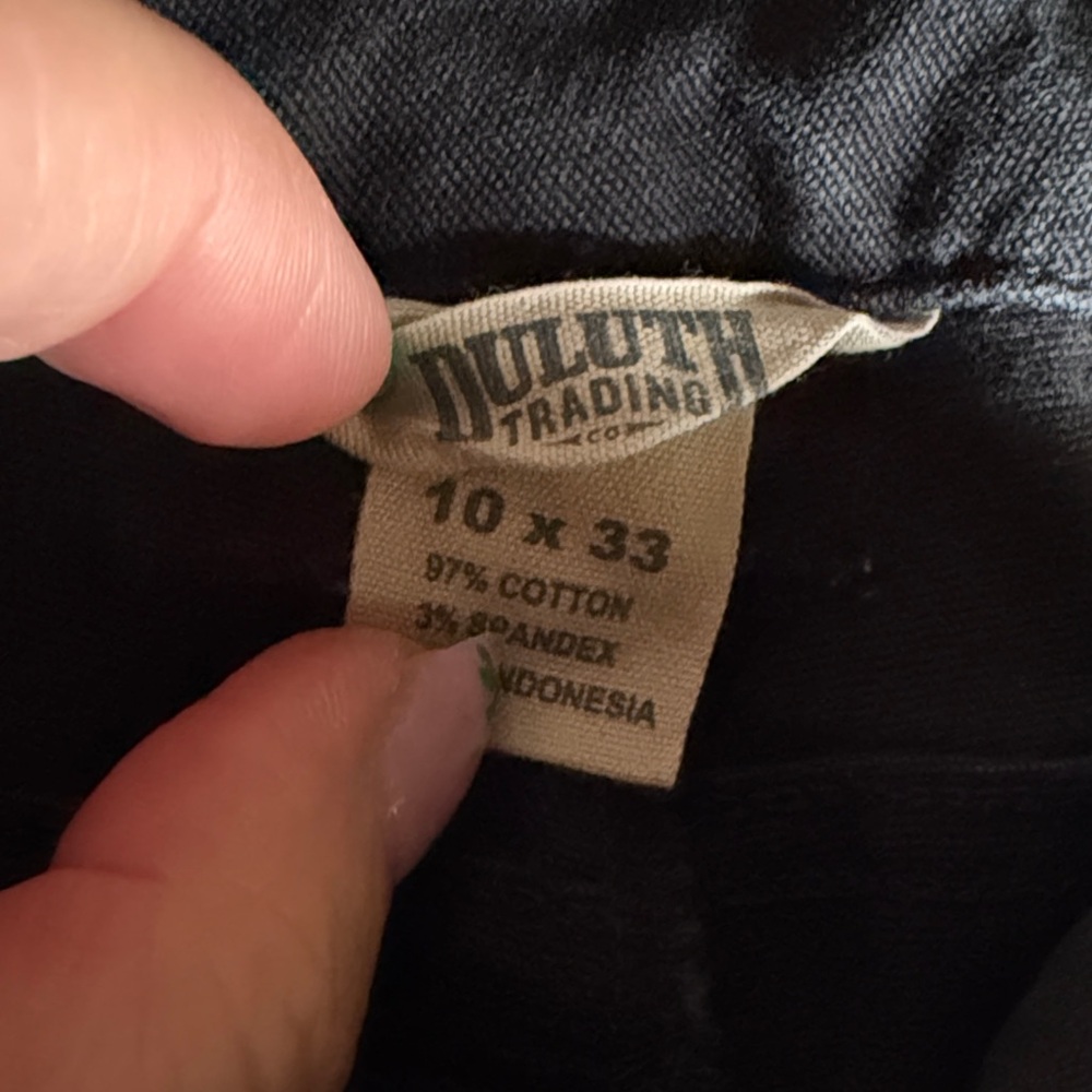 Duluth Trading Co Charcoal Women's Cargo Jeans - Picture 2 of 5